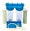 2 Stufen Hausfilter Wasser Carbon Kohlen Pumpen-Filter Vorfilter Anschluss 1/2