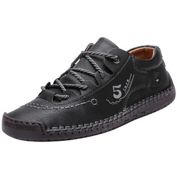 Mode Herren Halbschuhe Freizeitschuhe Aus Echtem Leder Mokassins Flache Sneakers