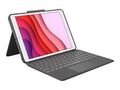 Logitech Combo Touch Tablet-tastatur Schwarz Geeignet Für Apple Ipad 7. Gen (201