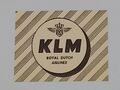 Vintage Kofferaufkleber KLM Royal Dutch Airlines 50er Jahre 3.