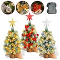 Künstlicher Weihnachtsbaum 40 cm mit LED Beleuchtung Tannenbaum Christbaum Deko
