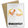 Personalisierte Grußkarte Huhn Stolz - Personalisierte Geschenke Landwirt Hof