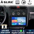 2+32G Android 14 Autoradio Carplay GPS Navigation Kam für VW Touran 1T 2003-2010