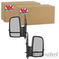 2x VAN WEZEL AUßENSPIEGEL SCHWARZ RAUH LINKS+RECHTS passend für VW CRAFTER |