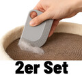2er Set Tierhaarentferner | Hunde Katzen Haustier Sofa Auto Schaber Bürste Haare