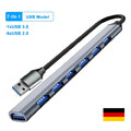 USB 3.2 3.0 2.0 Hub 7 Port Splitter Adapter Verteiler für PC Laptop Smartphone