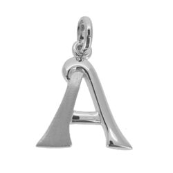 Buchstabe wählbar A - Z Schmuck Anhänger Echt Silber 925 rhodiniert Buchstaben