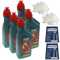 5 Liter Castrol Transmax ATF DX III Multivehicle Automatik Getriebeöl 236.9 SET