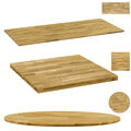 vidaXL Massivholz Tischplatte Baumkante Massivholzplatte mehrere Auswahl