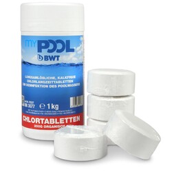 myPOOL Chlordepot Tabs Langzeittabletten 200g 1,0kg Pool Schwimmbad Wasserpflege