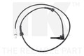 NK ABS Sensor Raddrehzahl 291033 für FIAT SEICENTO 600 187AXA 187AXA1A 187AXB