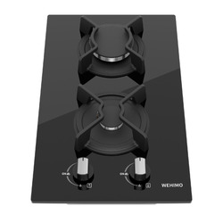 Einbau Gaskochfeld Glas Kochfeld Gaskocher 2 flammig Einbauherd Propan/H-Gas+Set