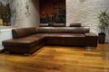 Glanz Echtleder Ecksofa LONDON II 3z Leder Sofa Couch Eckcouch Ecke