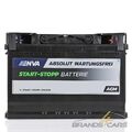 AUTOBATTERIE 12V 70Ah STARTERBATTERIE 760A AGM70 START-STOP AGM ENVA