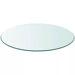 Glastisch Tischplatte Glas Tisch Glasplatte Glasscheibe Rund Ø50/60/70/80/90 cm