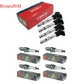 4x BREMI Zündspule +4x NGK Zündkerze Laser Platinum passend für VW EOS 1F7 1F8
