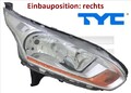 TYC 20-14785-05-2 Hauptscheinwerfer rechts Scheinwerfer Frontscheinwerfer 