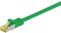 goobay RJ45 Patchkabel CAT 6A S/FTP PiMF 500 MHz mit CAT 7 Rohkabel grün 30 m