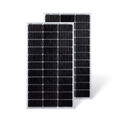 2x 100W Monokristallin Solarmodul Photovoltaik Solarpanel = 200 Watt Solarmodule