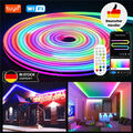 2~5M Neon LED Strip Streifen RGB Flex Schlauch diffus Lichtband Dimmbar Wifi APP