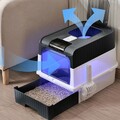 XXL selbstreinigende Katzenklo-Schublade mit UV-Lampe & Anti-Spritz Schutz DE
