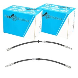 2X RAP BRAKES BREMSSCHLAUCH BREMSSCHLÄUCHE SCHLÄUCHE VORNE passend für AUDI A2