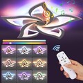 LED Musik Deckenleuchte mit Bluetooth Lautsprecher Fernbedienung RGB Deckenlampe