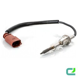 Sensor Abgastemperatur geschraubt 2-polig 270mm Kabel HELLA für u.a. AUDI A4