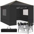 Pavillon 3x3/3x6m Wasserdicht Faltpavillon Pop Up Partyzelt Gartenzelt UV Schutz