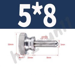 Rändel-Schraube-Mutter M 2,5 3 4 5 6 8 10 mm DIN 464 466 467 A1 15104 Edelstahl