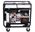 Stromerzeuger Diesel Generator Aggregat E-Start 6kVA 230V/400V mit Rollen 02445