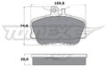 TOMEX Brakes Bremsbelagsatz, Scheibenbremse TX 11-46 für MERCEDES-BENZ