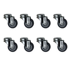 8 Stück 50 mm Apparaterollen Transportrollen Lenkrollen Möbelrollen 