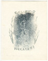 SHIGEKO NAKAYAMA: Eigen-Exlibris, Vogel