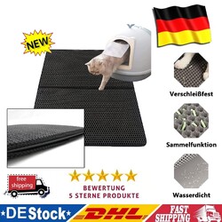 Katzenmatte Katzenklo Matte Katzenstreu Unterleger Waben Design 2 Schicht