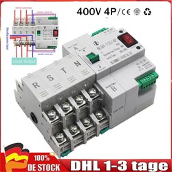 Umschalter Transferschalter Dual Netzteil automatisch Transfer Switch AC 400V 4P