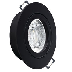 LED Einbaustrahler flach Spots Set Strahler 230V 5W opt dimmbar Bianco Nero