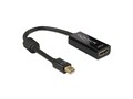 5x Adapter mini Displayport 1.2 Stecker an HDMI Buchse, 4K Passiv, schwarz, 0,2m
