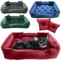 Hundebett Hundekissen S-XL Katzenbett Hundesofa Hundekorb Velour