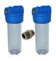 Filtergehäuse DUO 10 Zoll 3/4" IG Wasserfilter Vorfilter Pumpen Filter Garten