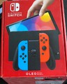Nintendo Switch OLED-Modell 64GB Handheld-Spielekonsole - Schwarz/Neon 