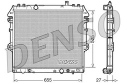 Wasserkühler DRM50045 DENSO für TOYOTA HILUX VII Pick-up