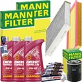 MANN INSPEKTIONSPAKET+MANNOL 5W-40 ÖL passend für 1.4 FIAT TIPO 356 DOBLO 263