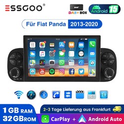 DAB+Für Fiat Panda 2013-20 7" Android 15 Autoradio 1+32G Carplay GPS Navi BT SWC