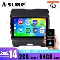 DAB+ 2G+64G Android 14 Autoradio Apple Carplay GPS Für Ford Edge S-Max 2015-2022