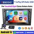Android14 DAB+ Autoradio GPS Navi RDS Kamera Für Opel Astra H Corsa C D Zafira B