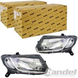2x TYC H4 W21 SCHEINWERFER LINKS+RECHTSfür DACIA LOGAN SANDERO II BIS 12.2016