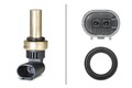 HELLA Sensor, Kühlmitteltemperatur 6PT 358 058-181 für MAYBACH MERCEDES-BENZ