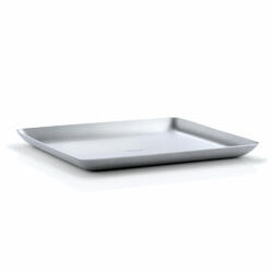 Blomus Basic Tablett Snackstablett Beilagenplatte Platte Edelstahl 17 x 20 cm