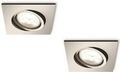 Philips LED Einbaustrahler Dimmbar Deckenleuchte eckig Einbau Spot 4,5W [2er]